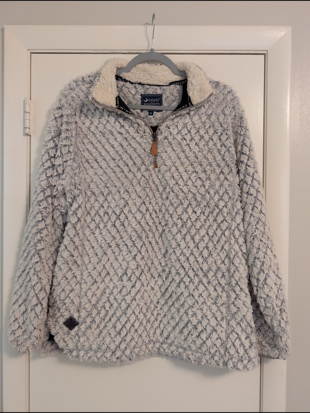 Simply Southern Women's Sherpa Quarter Zip - Medium